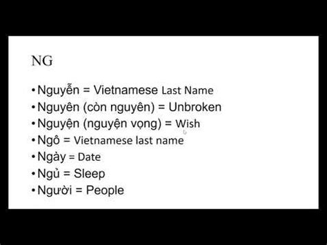 how to pronounce ng in vietnamese.